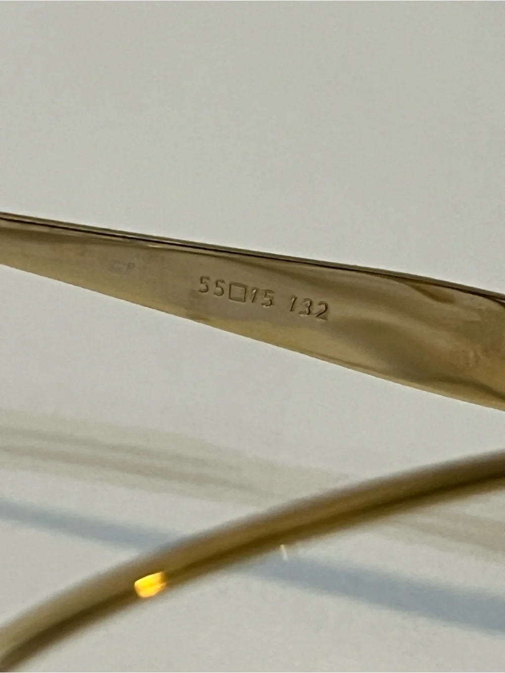 Yves Saint Laurent Gold Frame Glasses with Tortoiseshell Temples